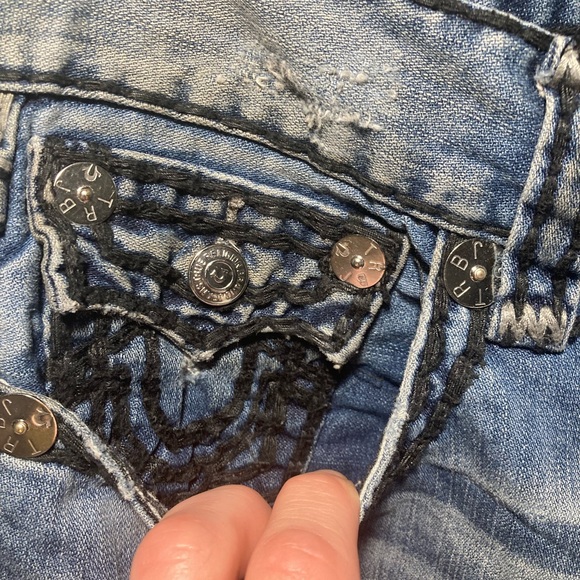 Rare! Straight Super QT in “BURNING MIGHT” wash True Religion size 34x31 - Picture 5 of 9